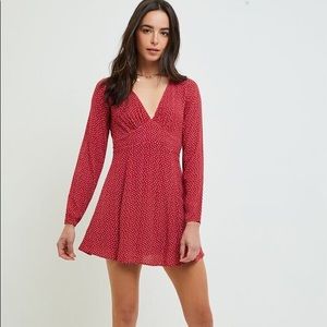 La Hearts long sleeve mini dress